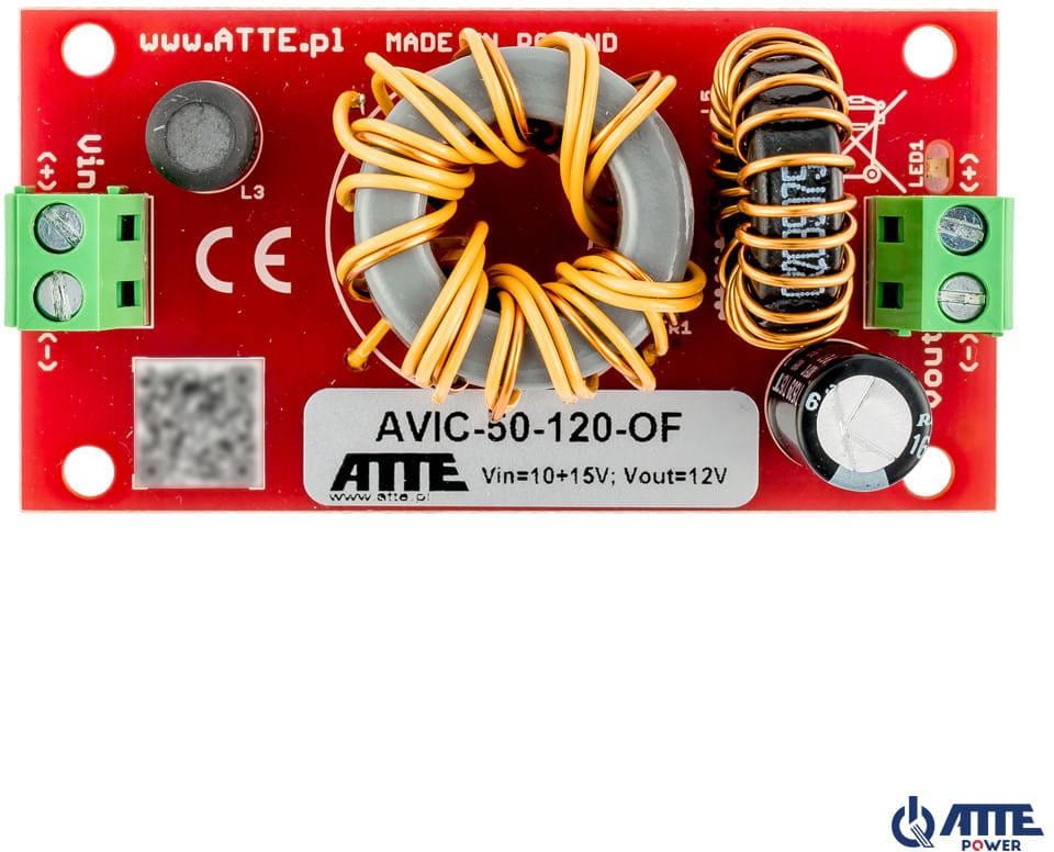 PRZETWORNICA ATTE DC/DC AVIC-50-120-OF 10-15V 50W 4A