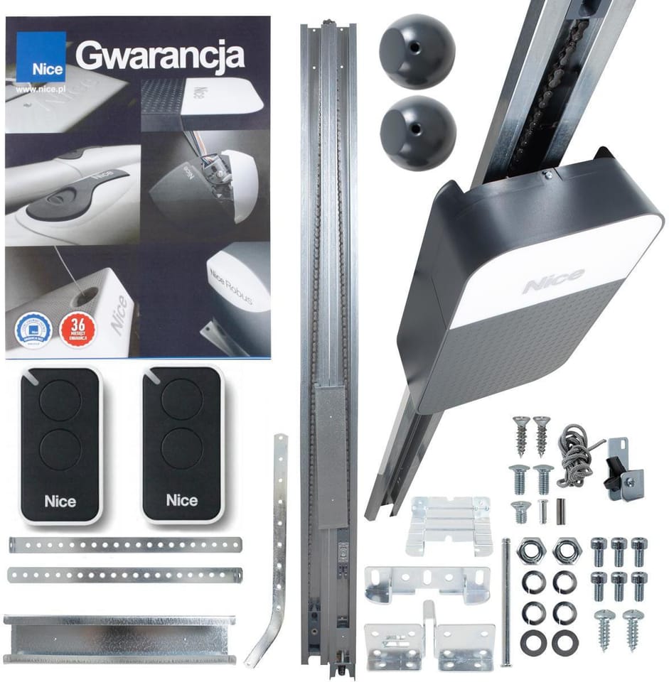 Zestaw NICE SPIDO 600 do bram garażowych (pasek SR16B - 2x 1.6m)