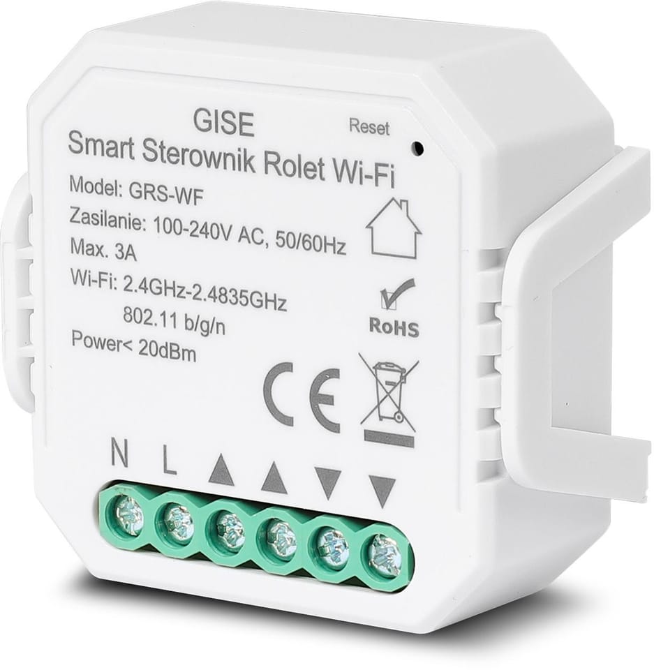 GISE Smart Sterownik roletowy WiFi GEN 2 | Tuya | GRS-WF