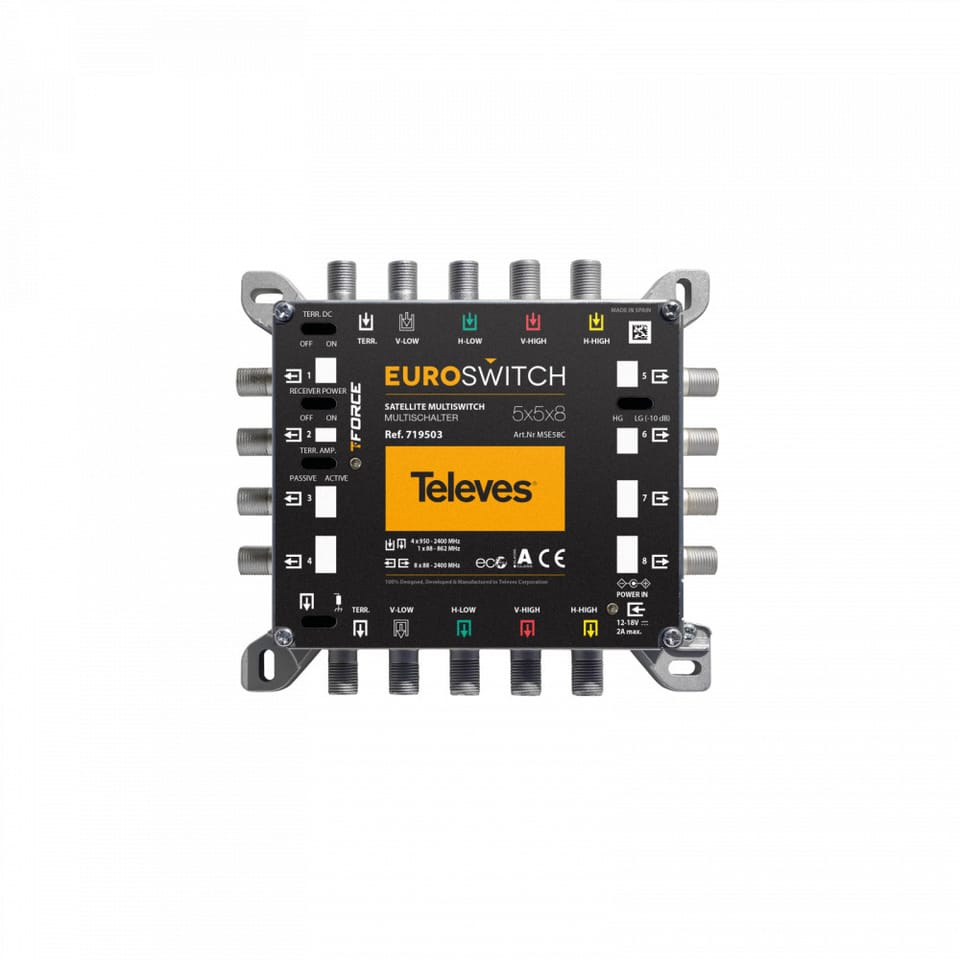 EuroSwitch Televes 5x5x8 ref. 719503