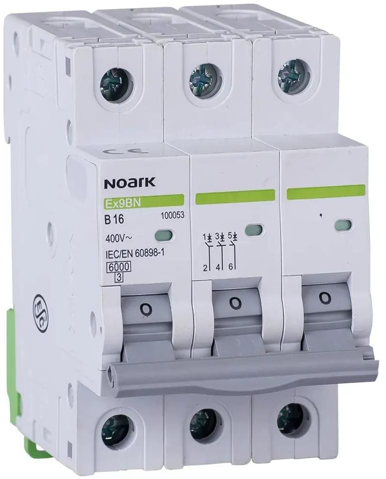 WYŁĄCZNIK NADPRĄDOWY 6 KA, B, 10A, 3P, Ex9BN 3P B10 Noark 100051