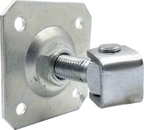 Zawias PSG 61.019.01 z szyldem 100x100x4mm - gwint M20 (regulowany, ucho ocynkowane)