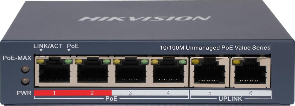 Switch Hikvision DS-3E0106P-E/M(B)