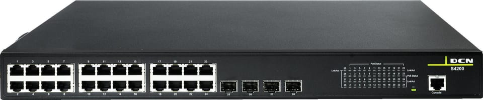 SWITCH DCN S4200-28P-PL-SI-R2 L2 24xPoE+/4xSFP (200W)