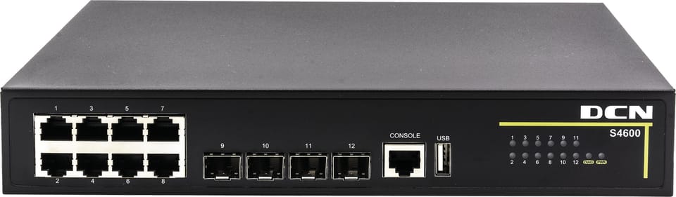 SWITCH DCN S4600-12X-SI L2 8xRJ45/4xSFP+