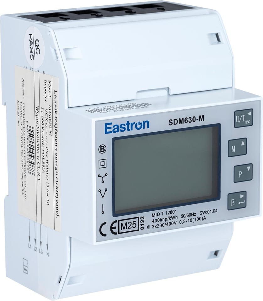 Licznik energii trójfazowy VCX SDM 630 MODBUS