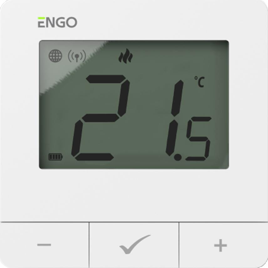 ENGO Controls E25-BATW - Internetowy, natynkowy  regulator temp.