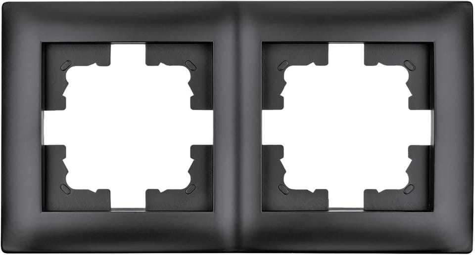 Ramka podwójna czarna LC-48C