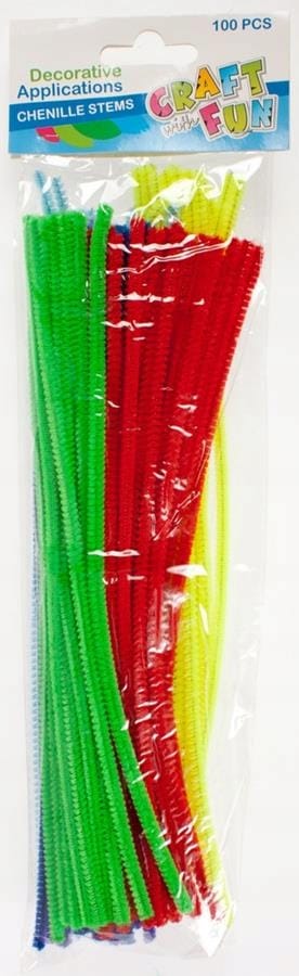 Druciki kreatywne mix kol. 30cm 100szt. CRAFT WITH FUN 327020