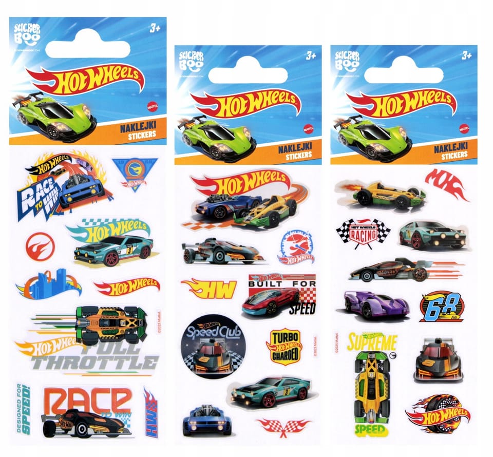 Naklejki HOT WHEELS 2 66x180mm STICKER BOO 568316