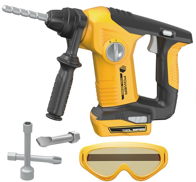 Zestaw Narzędzi Młotowiertarka Młot Wiertarka Udarowa Udar Dla Dzieci