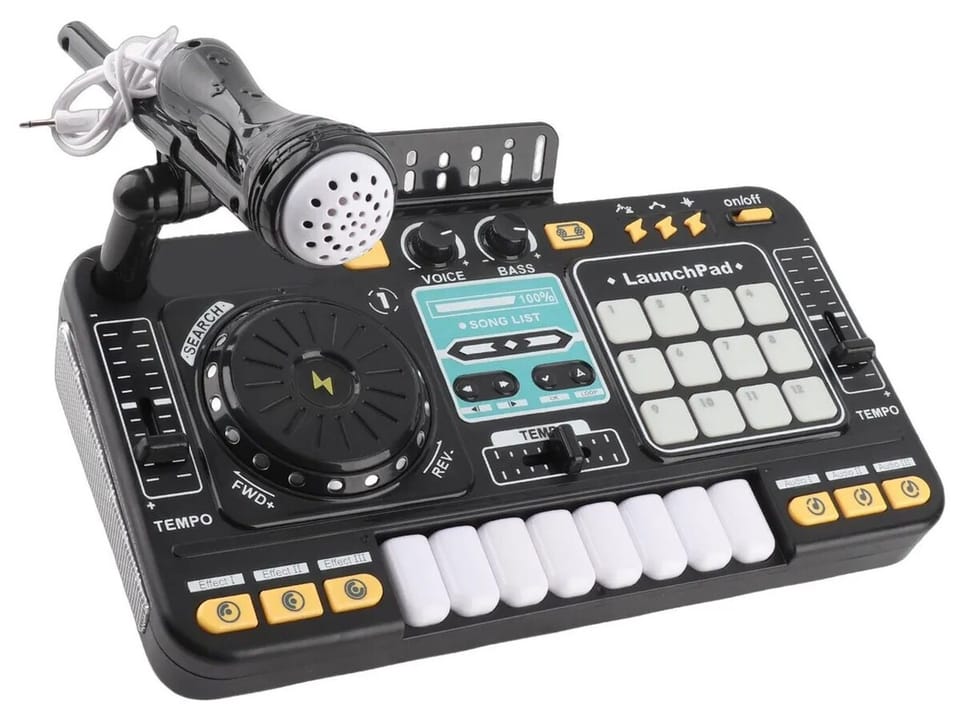 Konsola Dj dla dzieci Organki Zabawka muzyczna Elektroniczny Mikser Kontroler Mikrofon Konsoleta Światło LED