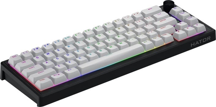 Klawiatura dla graczy Hator Skyfall 65 MAG ULTRA 8K magnetyczna czarno-czarna