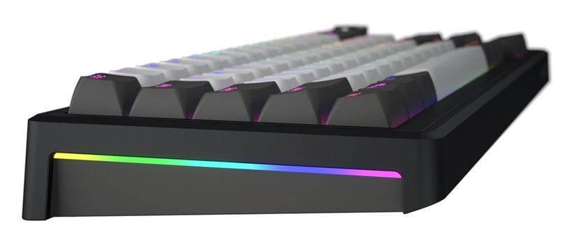 Klawiatura dla graczy Hator Skyfall 65 PRO Wireless szaro-czarna