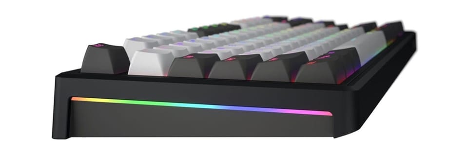 Klawiatura dla graczy Hator Skyfall 80 PRO bezprzewodowa mechaniczna szaro-czarna