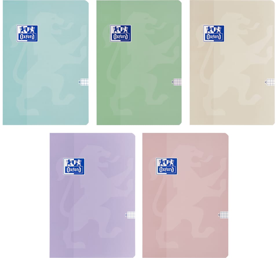 Brulion A5 60k kratka margines miękka oprawa TOUCH PASTEL 400175355 OXFORD