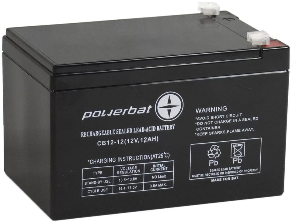 Akumulator AGM POWERBAT CB 12V 12Ah