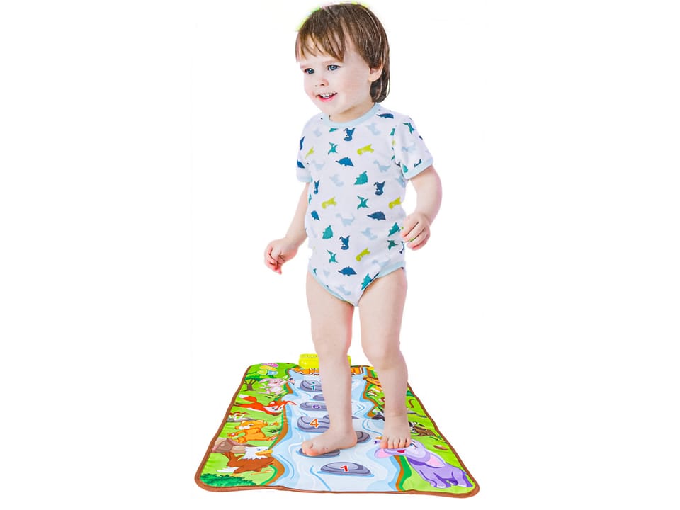 Edukacyjna Muzyczna Mata Sensoryczna Dla Dzieci ZWIERZĘTA