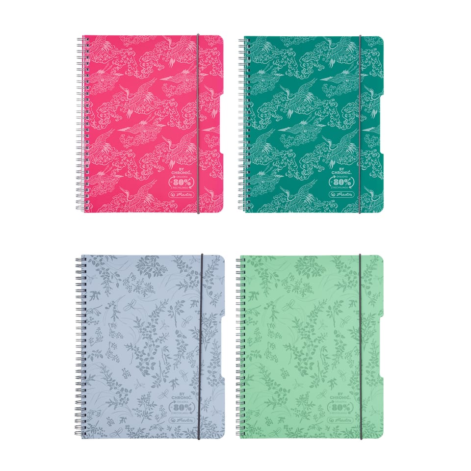 Kołozeszyt A5 80k kratka ECO PP COLORS mix kolorów 400198744 HERLITZ