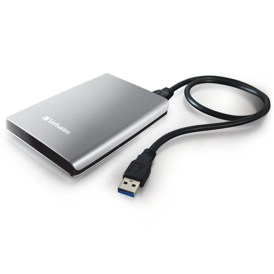 Verbatim zewnętrzny dysk twardy, Store N Go, 2.5", USB 3.0 (3.2 Gen 1), 2TB, 53189, srebrny