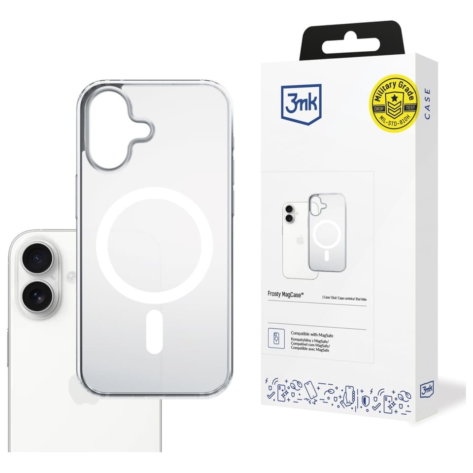 Etui 3MK Frosty MagCase do Apple iPhone  17 biały