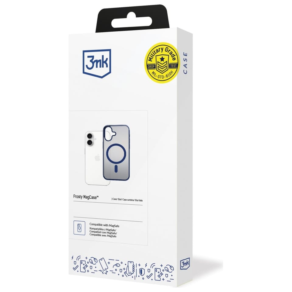 Etui 3MK Frosty MagCase do Apple iPhone  17 niebieski