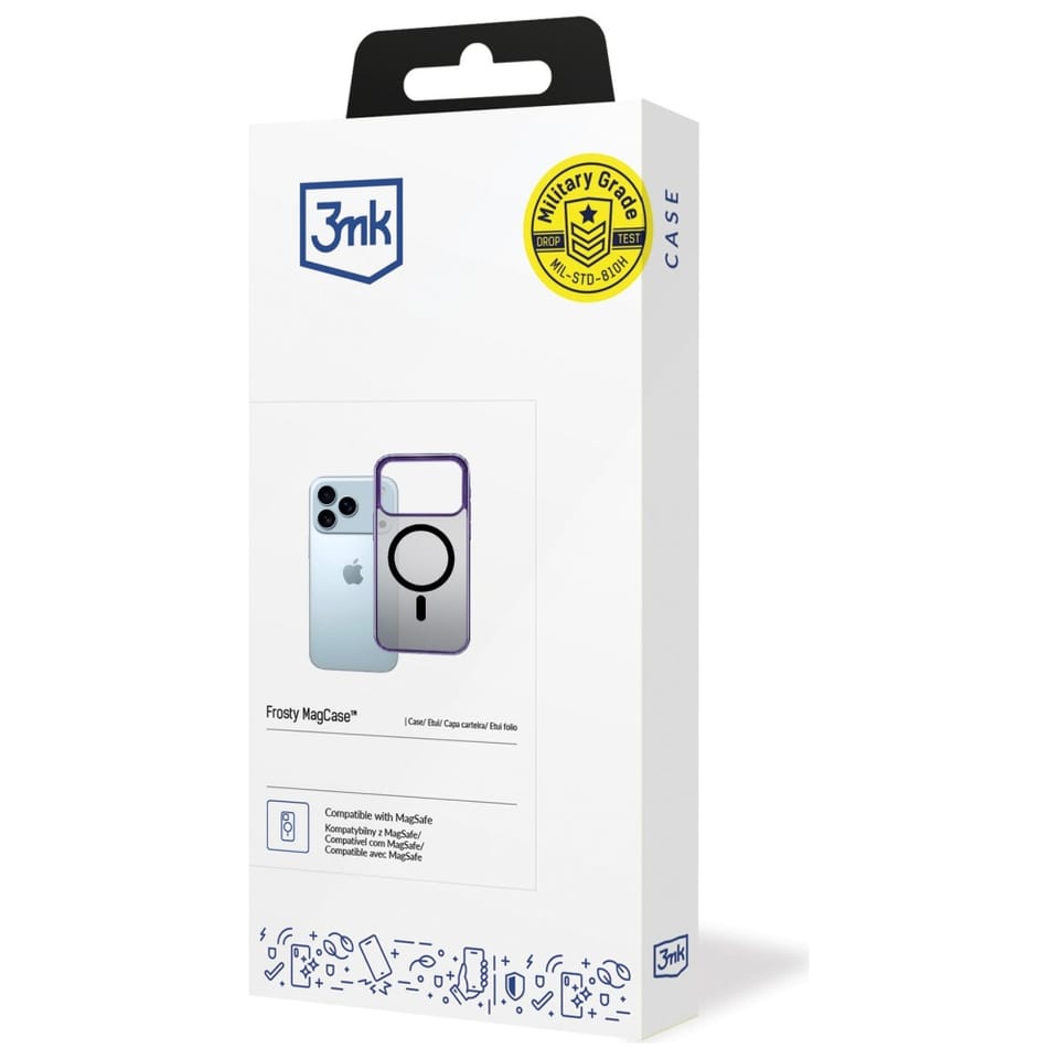 Etui 3MK Frosty MagCase do Apple iPhone  17 Pro Max fioletowy