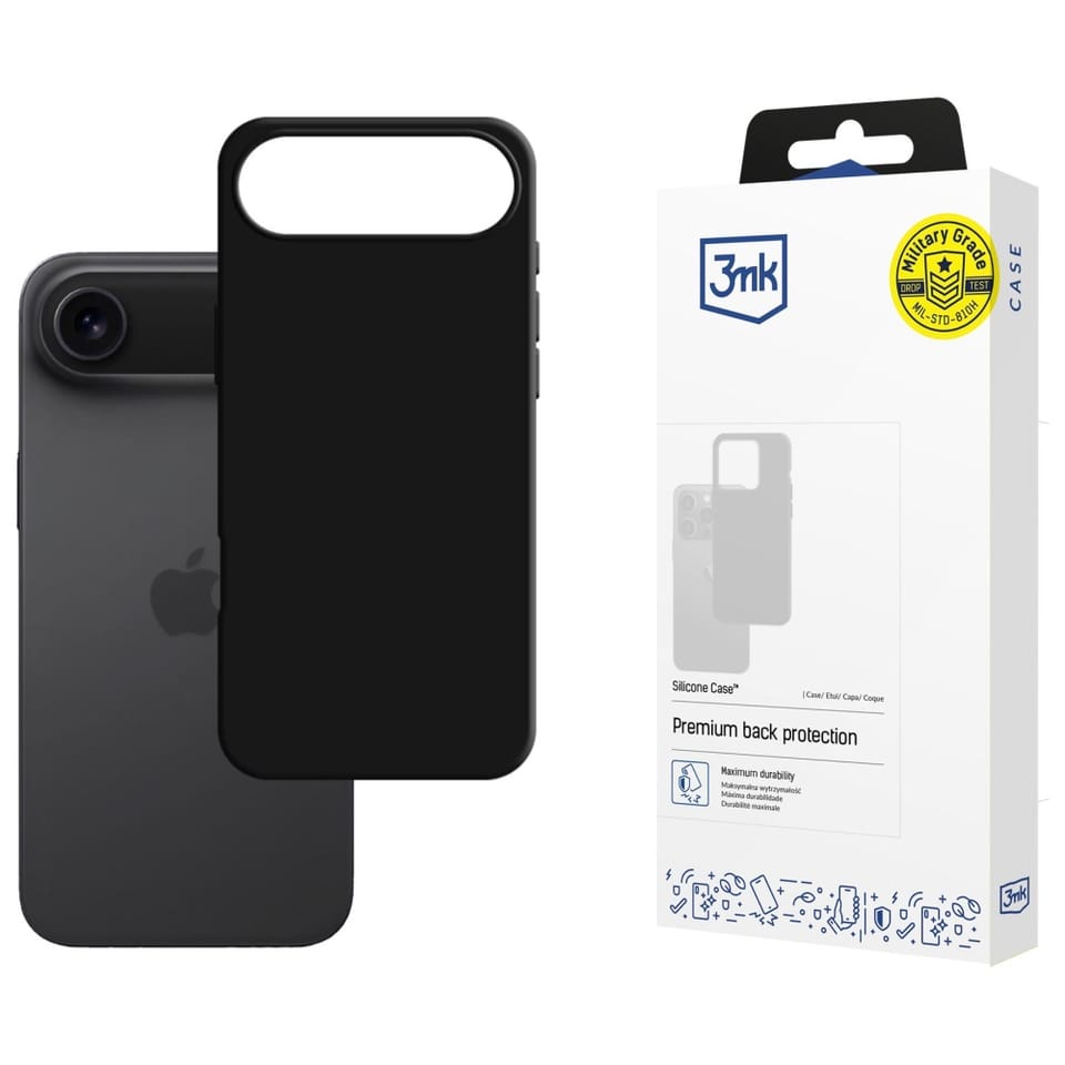 Etui 3MK Silicone Case do Apple iPhone   Air czarny