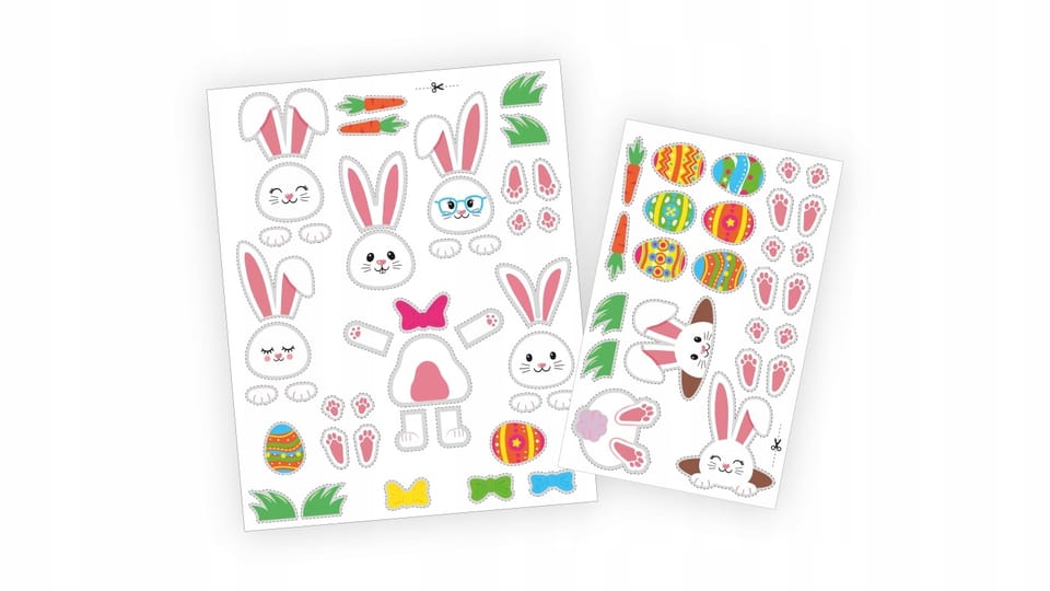 Ozdoby Wielkanocne magnetyczne ZAJĄCZEK ZK-WOM-01 BIURFOL