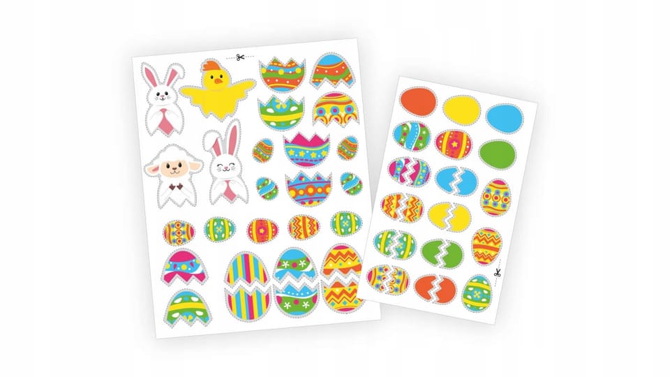 Ozdoby Wielkanocne magnetyczne PISANKI ZK-WOM-02 BIURFOL