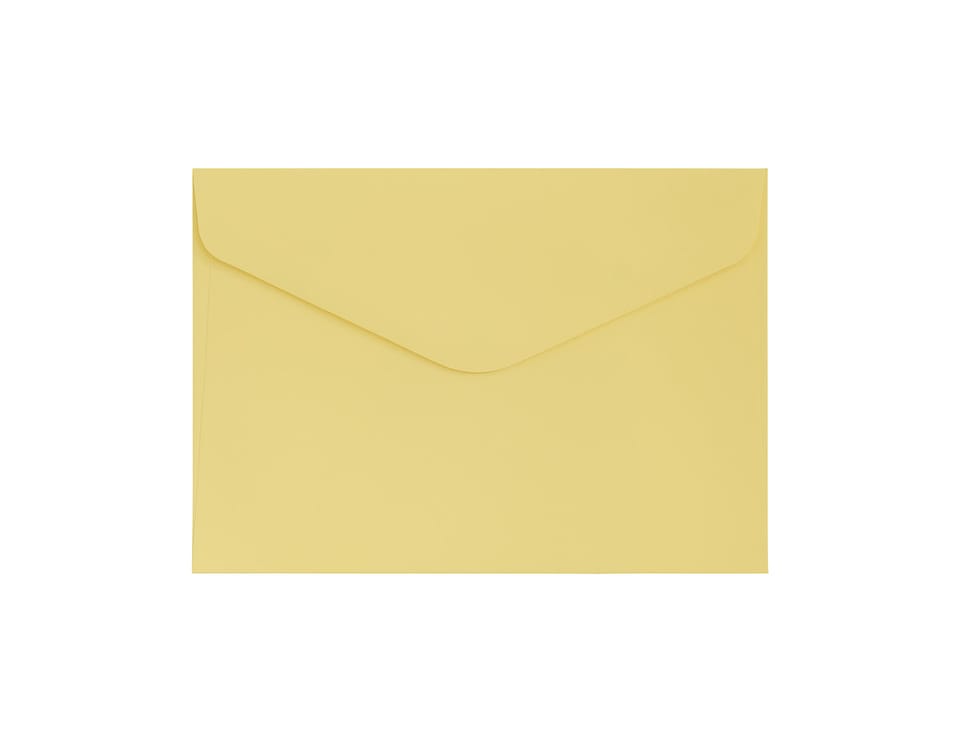 Koperta C6 gładki żółty satynowany 130g. (10szt.) 280237 Galeria Papieru