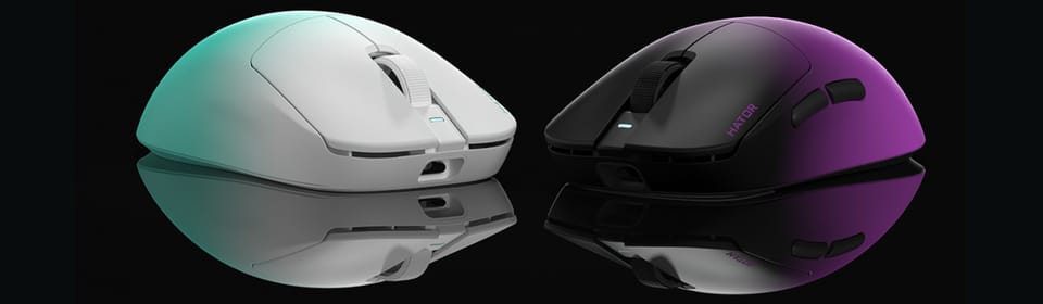 Mysz dla graczy Hator Quasar 3 ULTIMA czarno-fioletowa