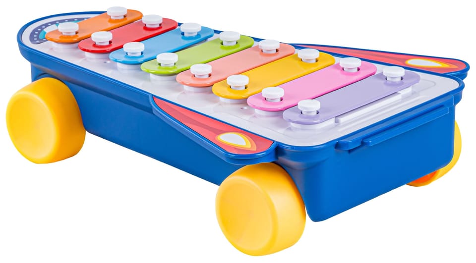 Tęczowe Cymbałki Ksylofon Rakieta Kosmiczna Zabawka Muzyczna Dla Dzieci