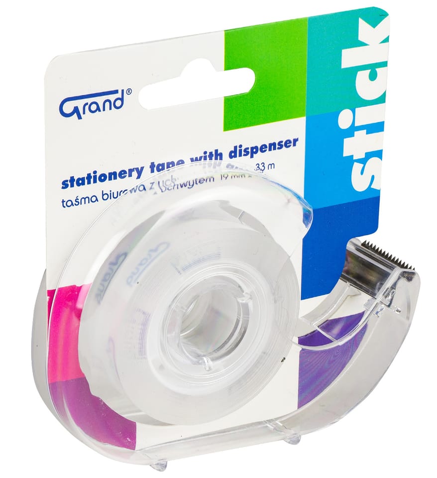 Taśma biurowa 19x33m z dyspenserem 130-1987 GRAND