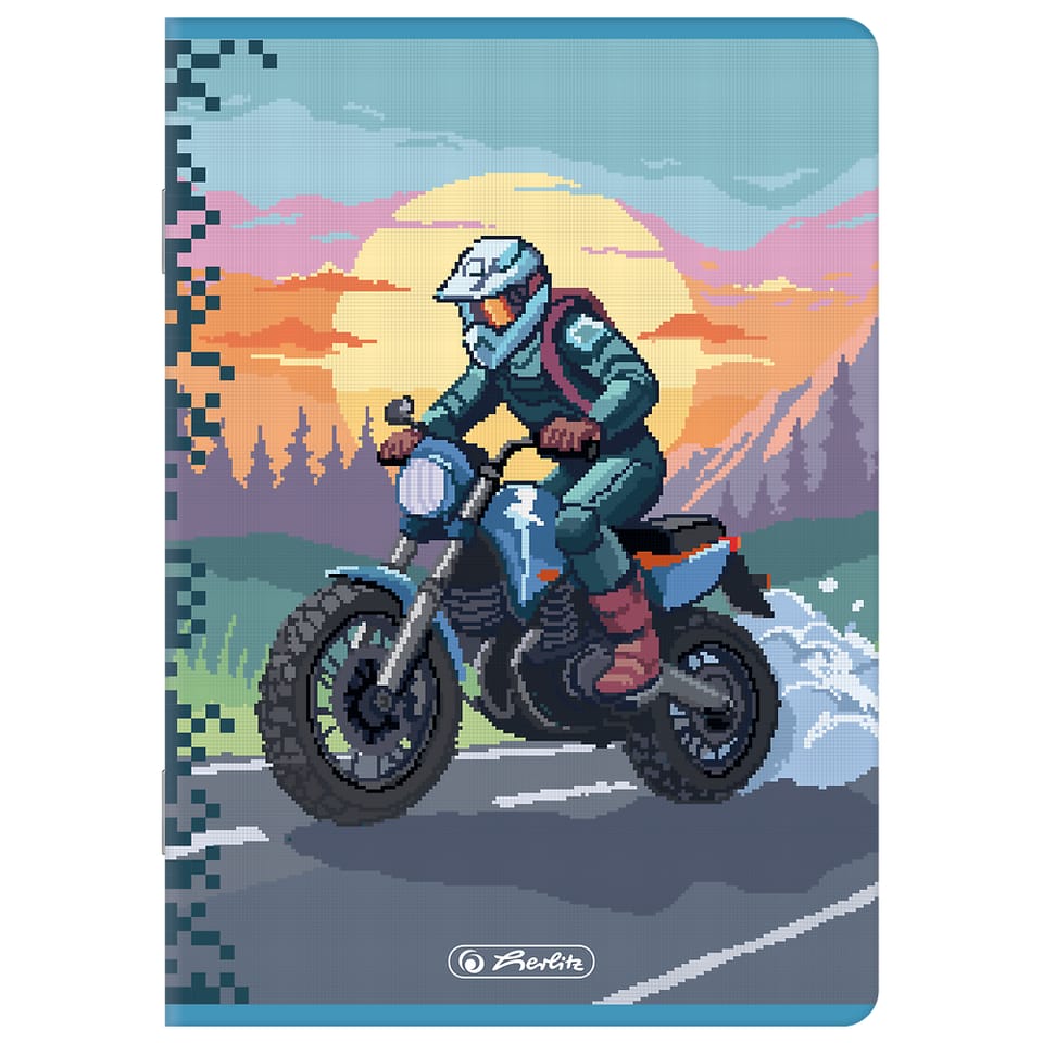 Zeszyt A5 16k kratka PIXEL FUN chłopięcy 400207497 HERLITZ
