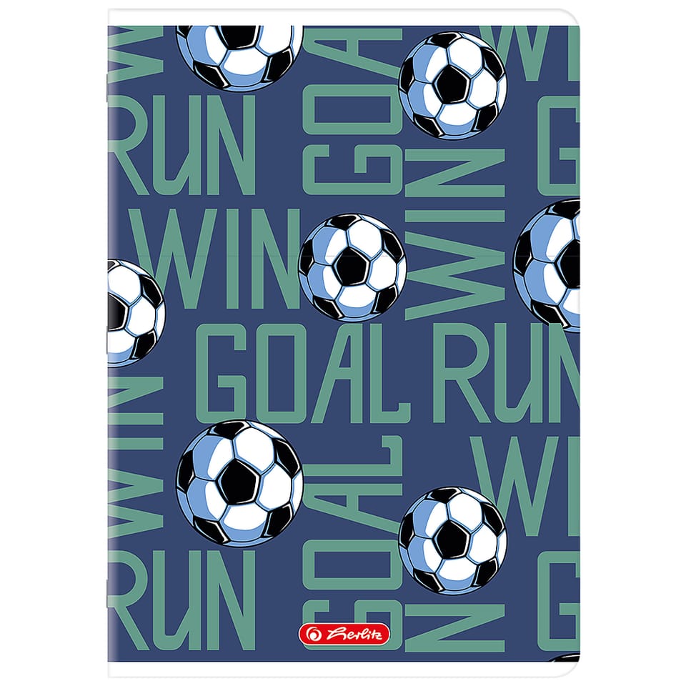 Zeszyt A4 32k linia podwójna kolorowa mix 400206361 HERLITZ