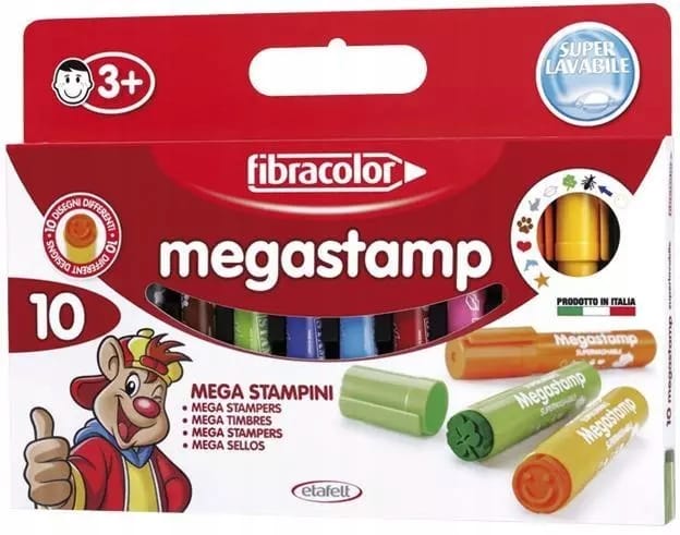 Mazaki STAMP MEGA 10kol. FIBRACOLOR 912