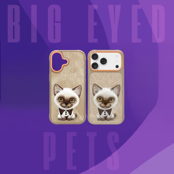Etui Nimmy Big Eyed Pet 2.0 Cat do       iPhone 17 beżowy