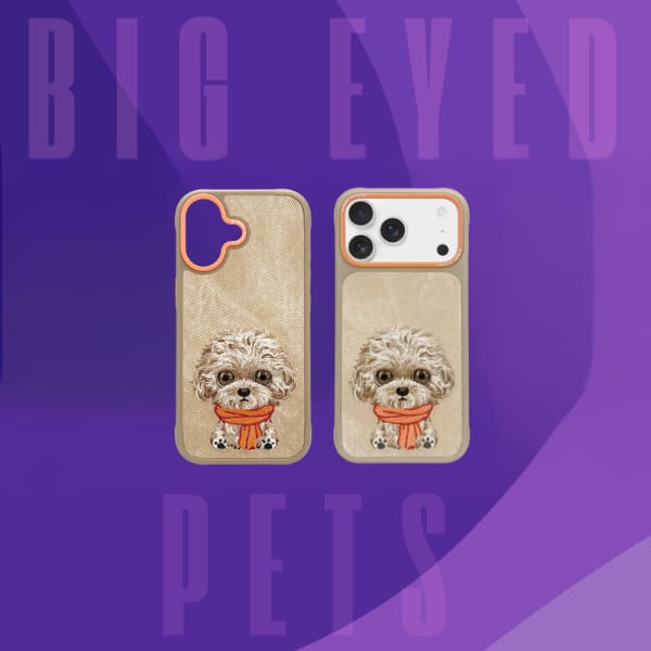 Etui Nimmy Big Eyed Pet 2.0 Dog do       iPhone 17 Pro beżowy
