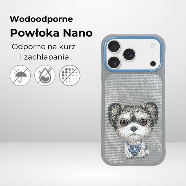 Etui Nimmy Big Eyed Pet 2.0 Dog do       iPhone 17 szary
