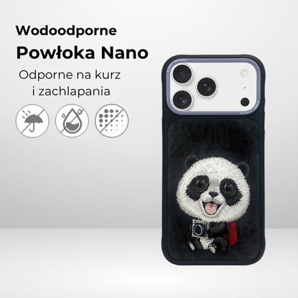 Etui Nimmy Big Eyed Pet 2.0 Panda do     iPhone 17 czarny