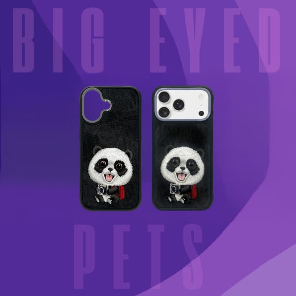 Etui Nimmy Big Eyed Pet 2.0 Panda do     iPhone 17 czarny