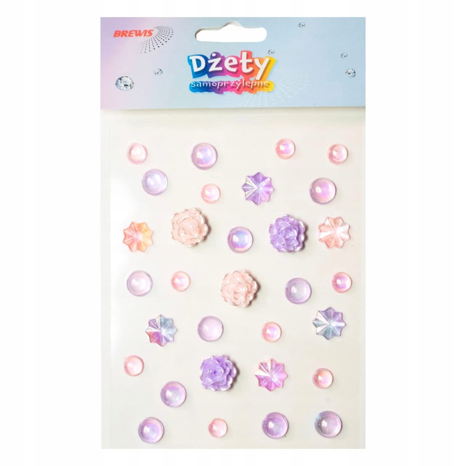 Dżety samoprzylepne DS108 perłowe wzory BREWIS