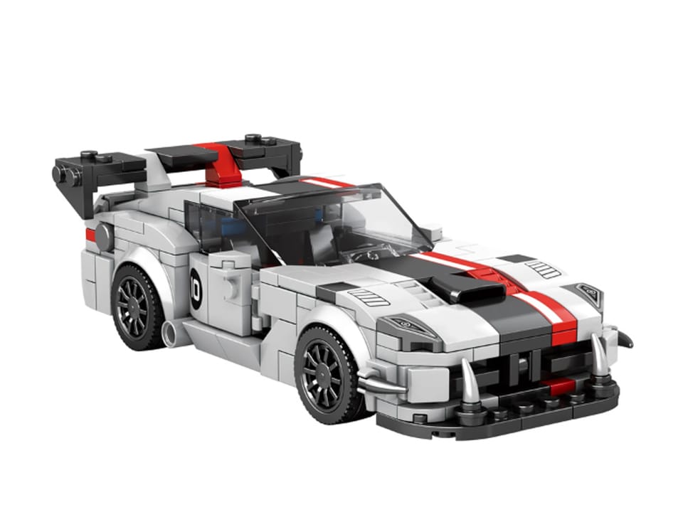 Klocki techniczne Supersportowe auto BIAŁY VIPER spojler 419-ele ZA5784