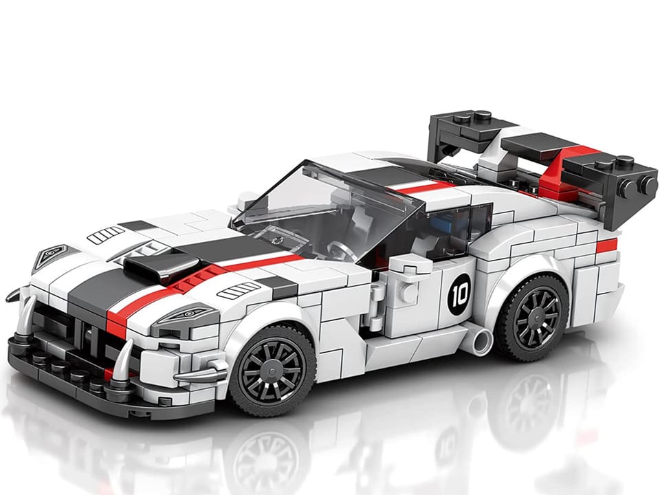 Klocki techniczne Supersportowe auto BIAŁY VIPER spojler 419-ele ZA5784