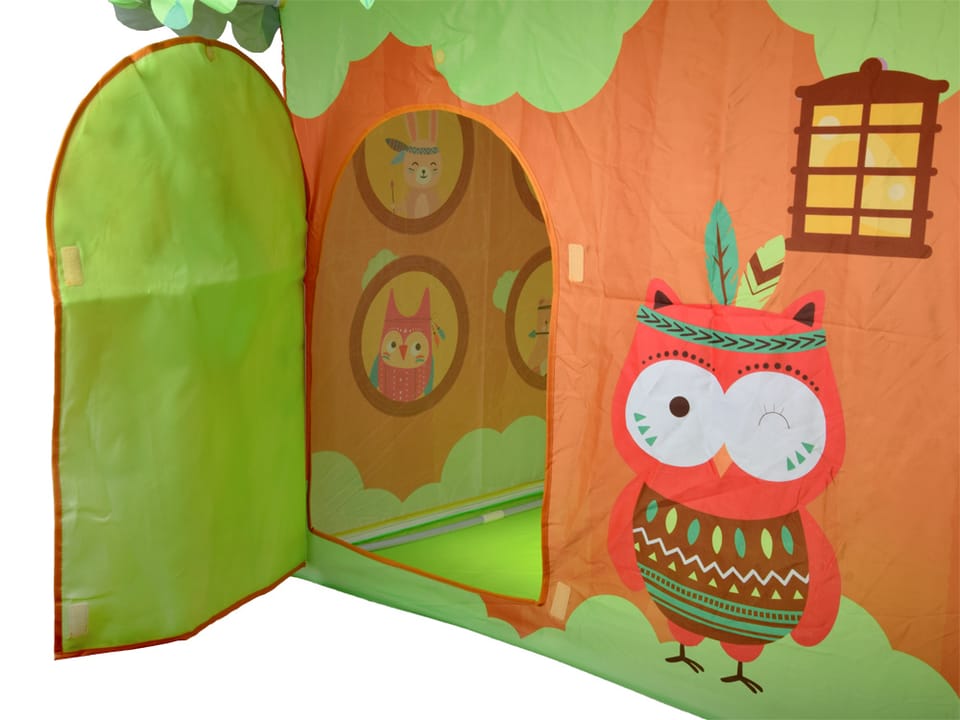 Kolorowy namiot DOMEK dla dzieci "Leśni przyjaciele" + torba ZA5763