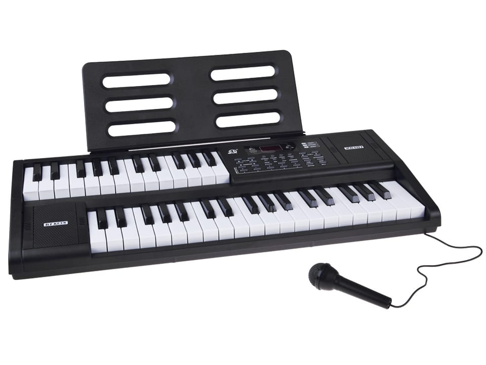 Organy KEYBOARD 61-klawiszy z funkcją podziału SPLIT + mikrofon IN0185
