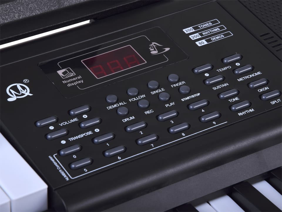 Organy KEYBOARD 61-klawiszy z funkcją podziału SPLIT + mikrofon IN0185