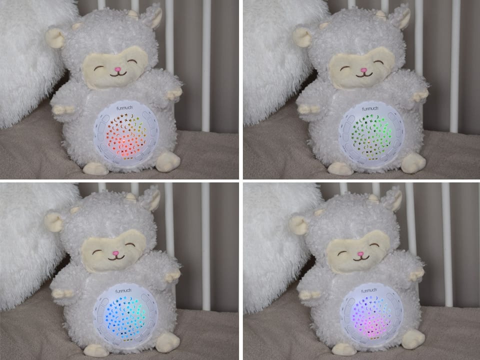 Projektor gwiazd Mięciutka OWIECZKA - 20 różnych kołysanek + dźwięki ZA5750