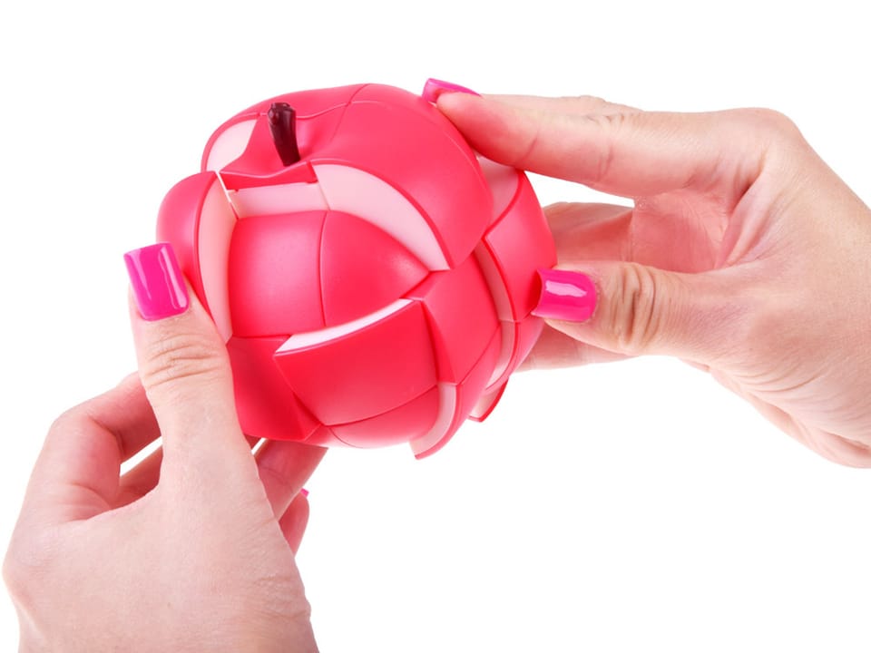 Układanka zręcznościowa JABŁKO - mechaniczna łamigłówka ZA5767